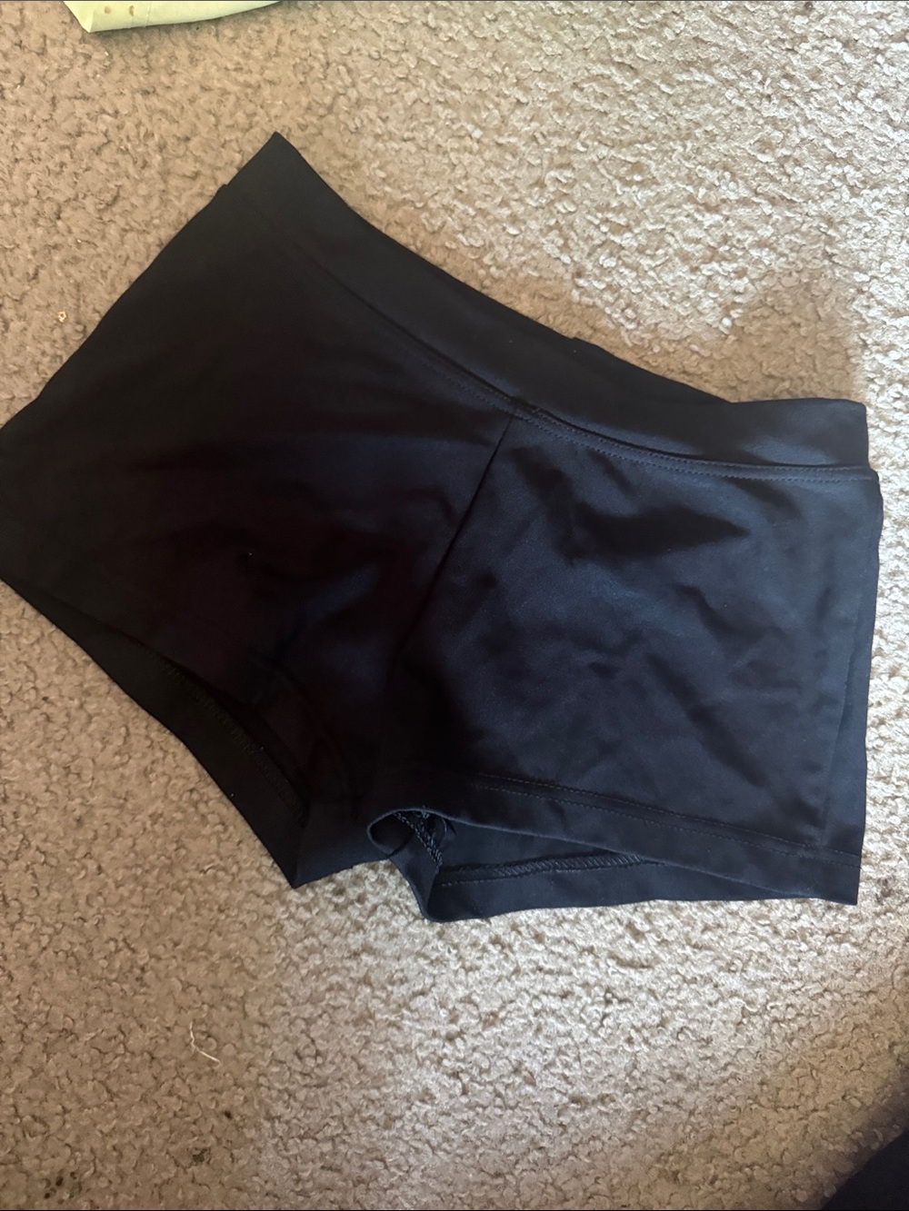 Capezio Black Dance/Workout/Cheer Shorts with Waistband Stitching